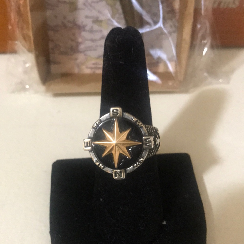 New Sterling Silver Compass Ring - image 1